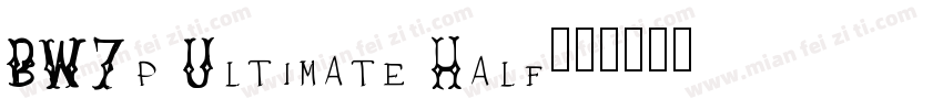 BW7p Ultimate Half字体转换